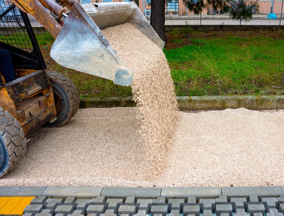 Gravel Walkway and Roadway Installation