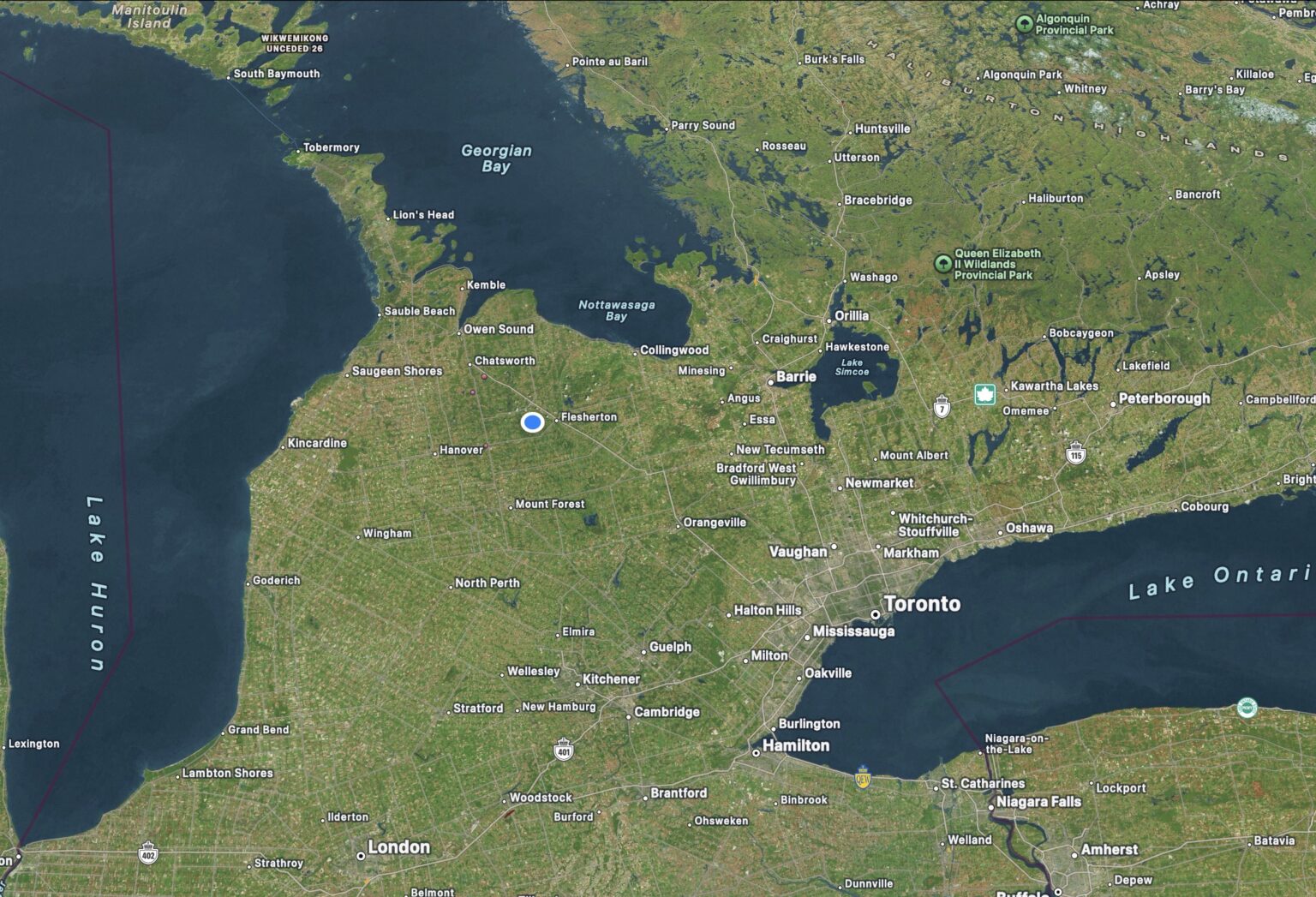 Ontario Service Areas